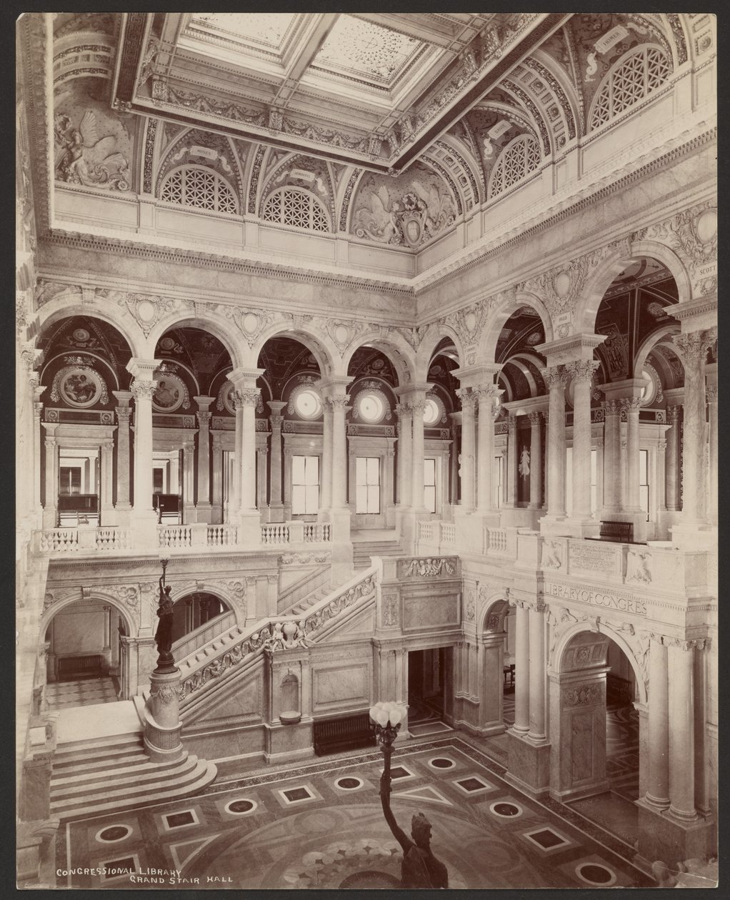 Biblioteca del Congreso: Sala de la Gran Escalera de Levin C. Hardy