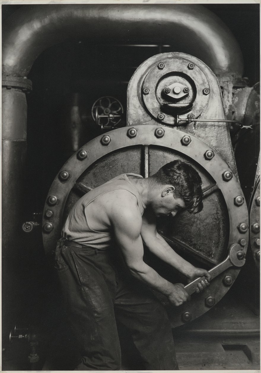 Power House Mechanic, 1925 de Lewis Wickes Hine