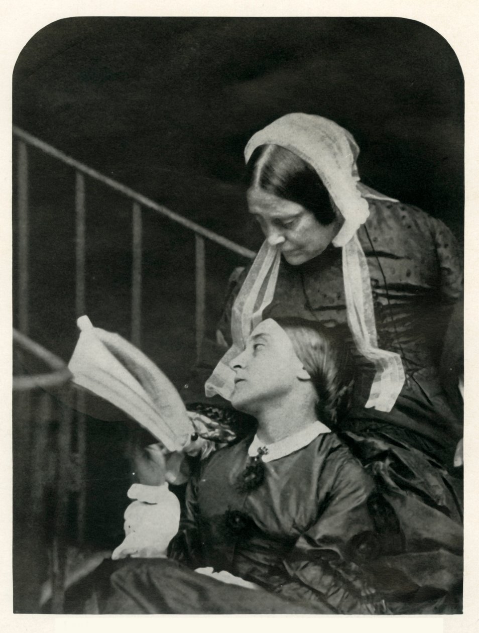 Christina Rossetti y su madre Frances Rossetti, 1863, 1948 de Lewis Carroll