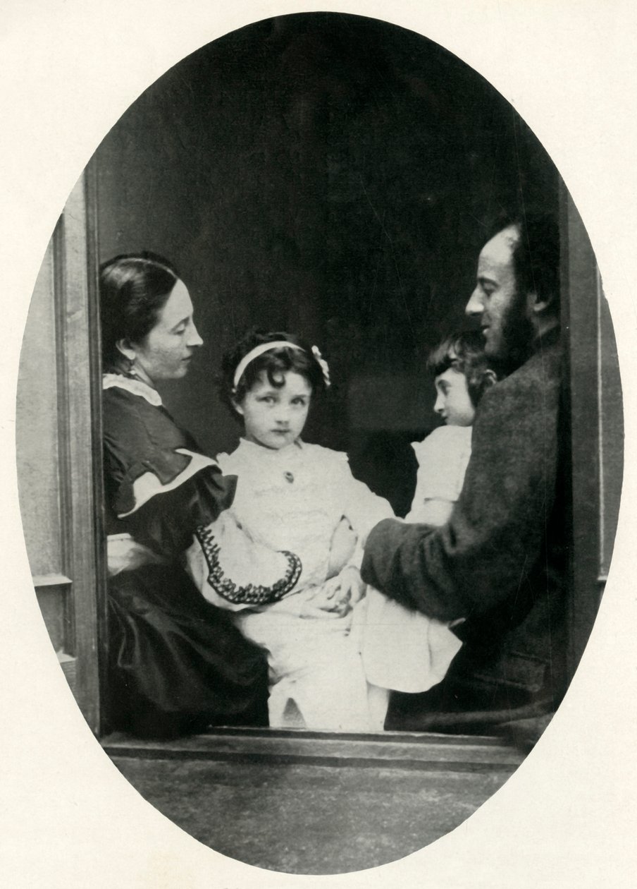 Effie Gray, John Everett Millais, y sus hijas Effie y Mary, 21 de julio de 1865, 1948 de Lewis Carroll