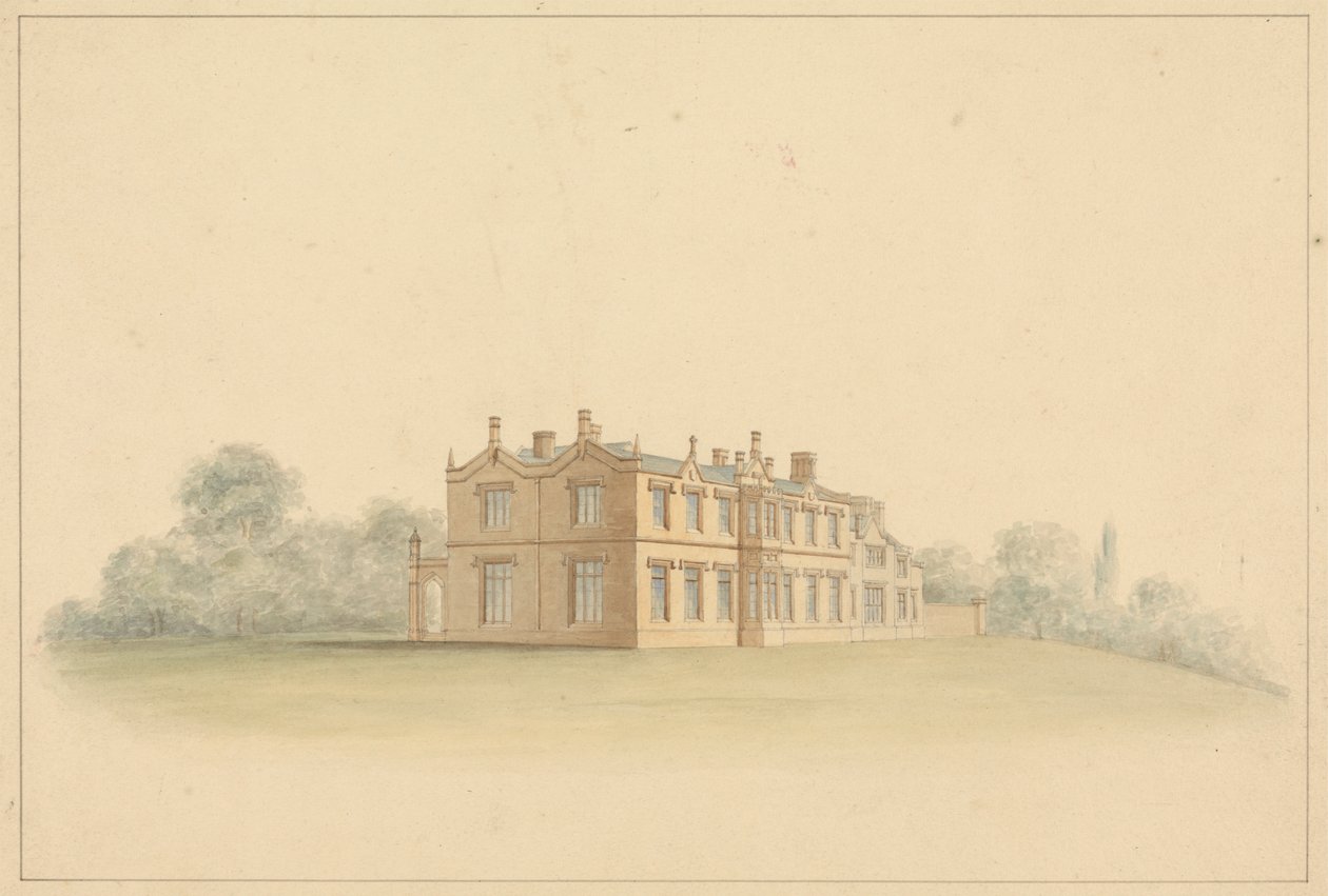 Diseño de una villa tudorresca de Lewis Vulliamy