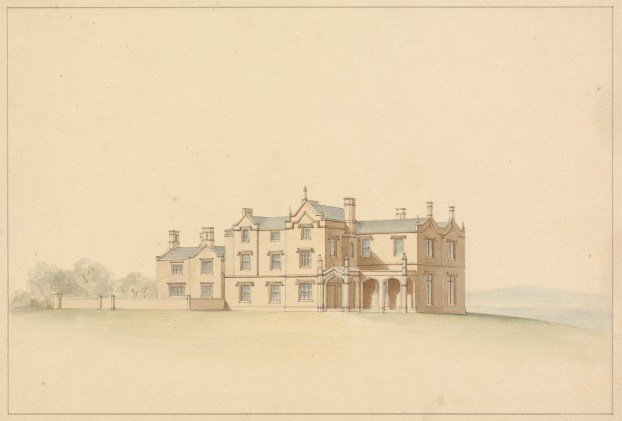 Diseño de una villa tudorresca de Lewis Vulliamy