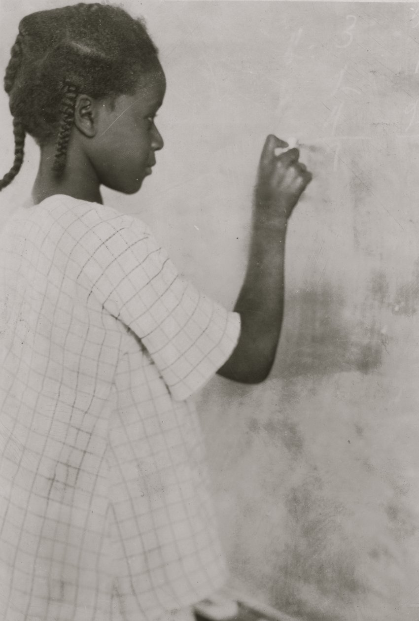 Un alumno en Pleasant Green School - Condado de Pocahontas, Virginia Occidental 1921 de Lewis Wickes Hine
