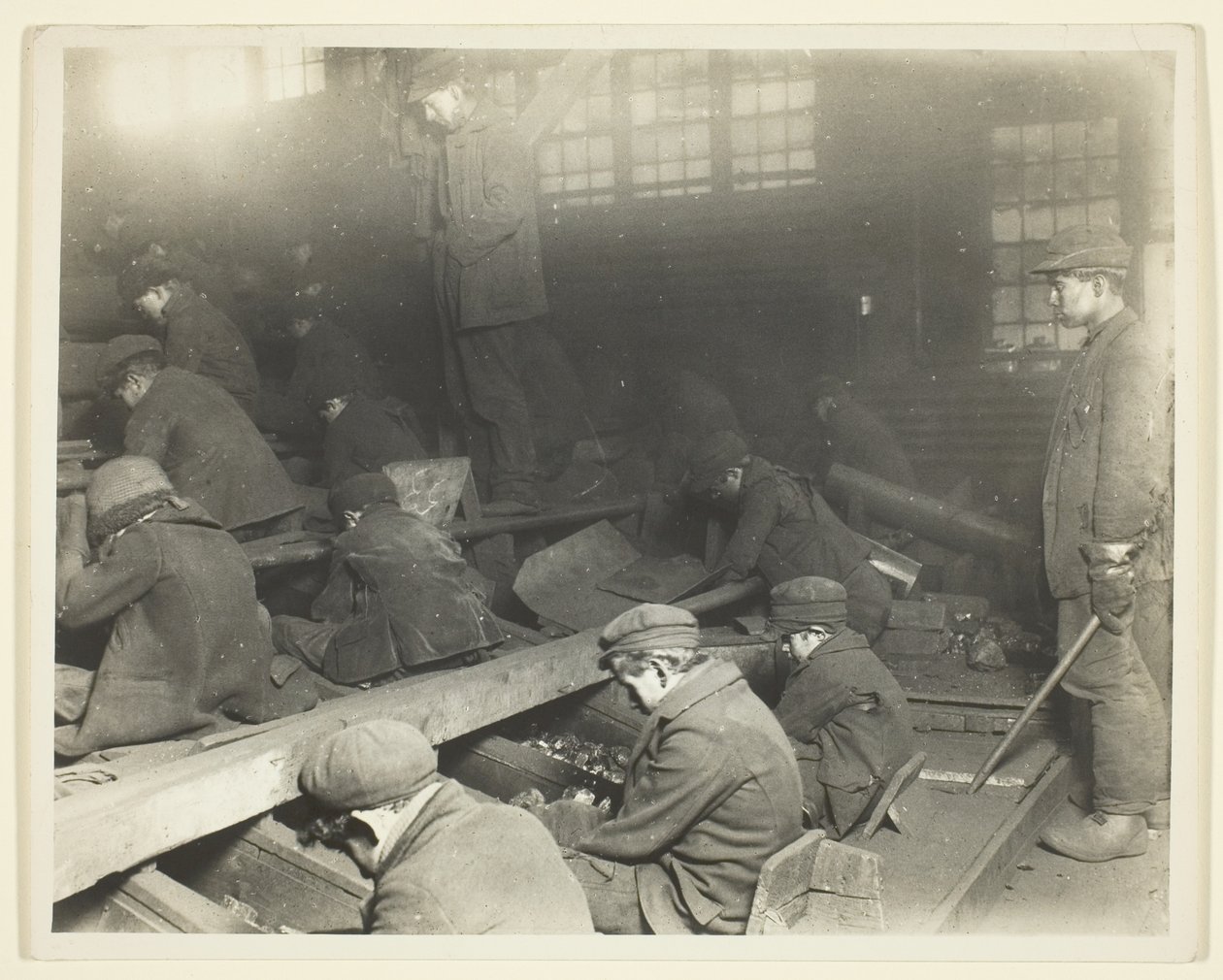 Vista de los trabajadores de la Ewen Breaker de la Pennsylvania Coal Company de Lewis Wickes Hine