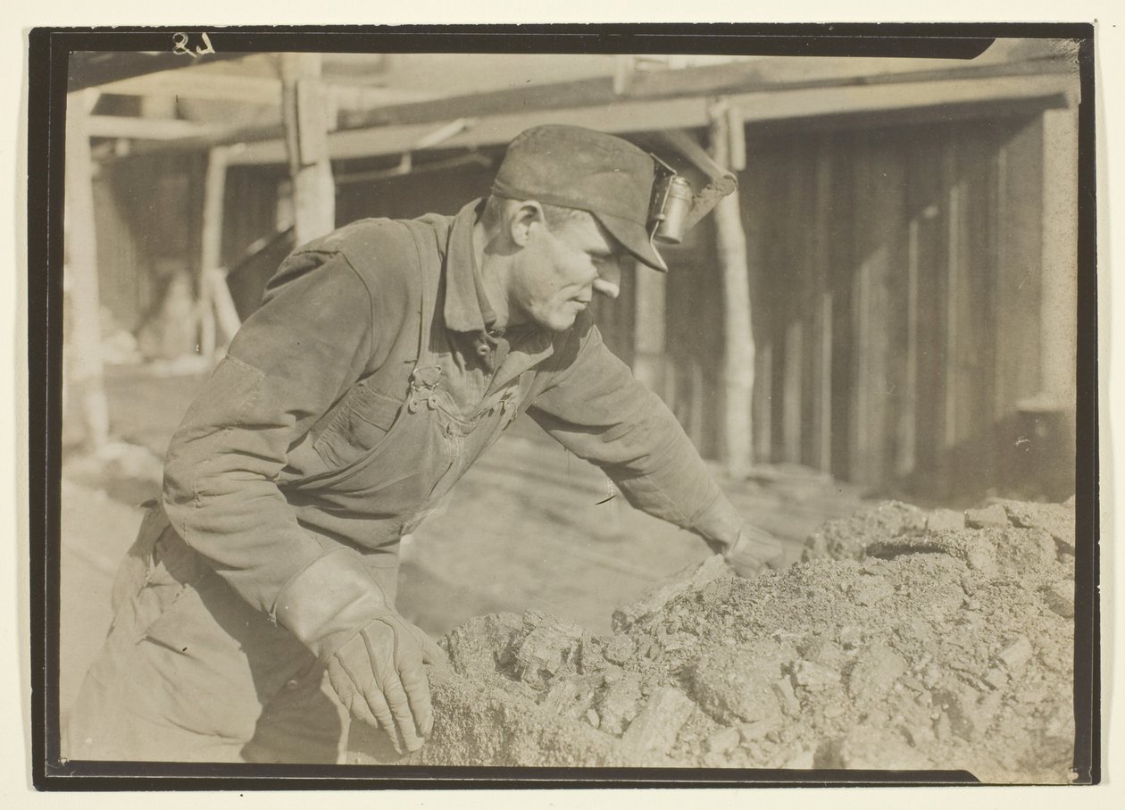 Frenero en un tren de carbón, Pensilvania de Lewis Wickes Hine