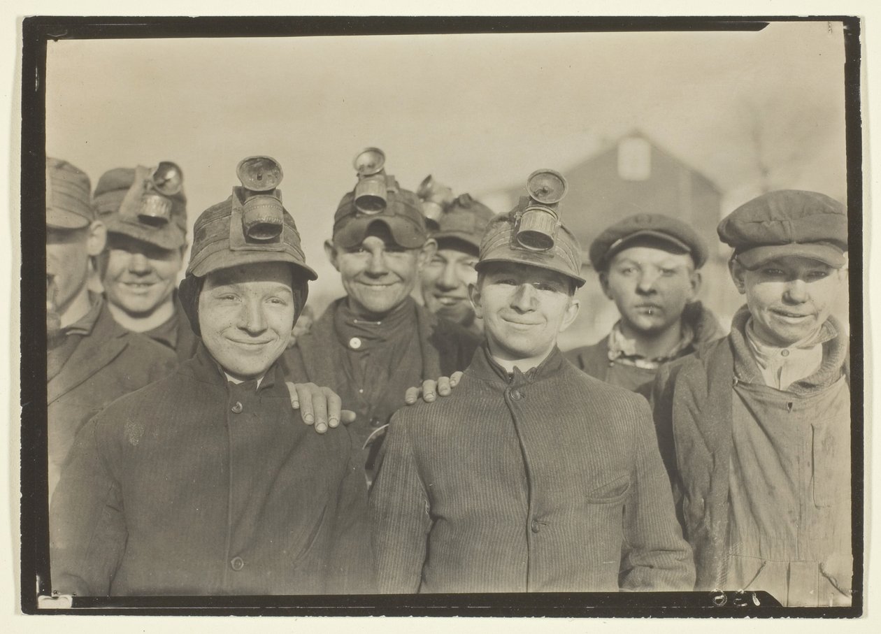 Rompedores en una mina de carbón de Pensilvania de Lewis Wickes Hine