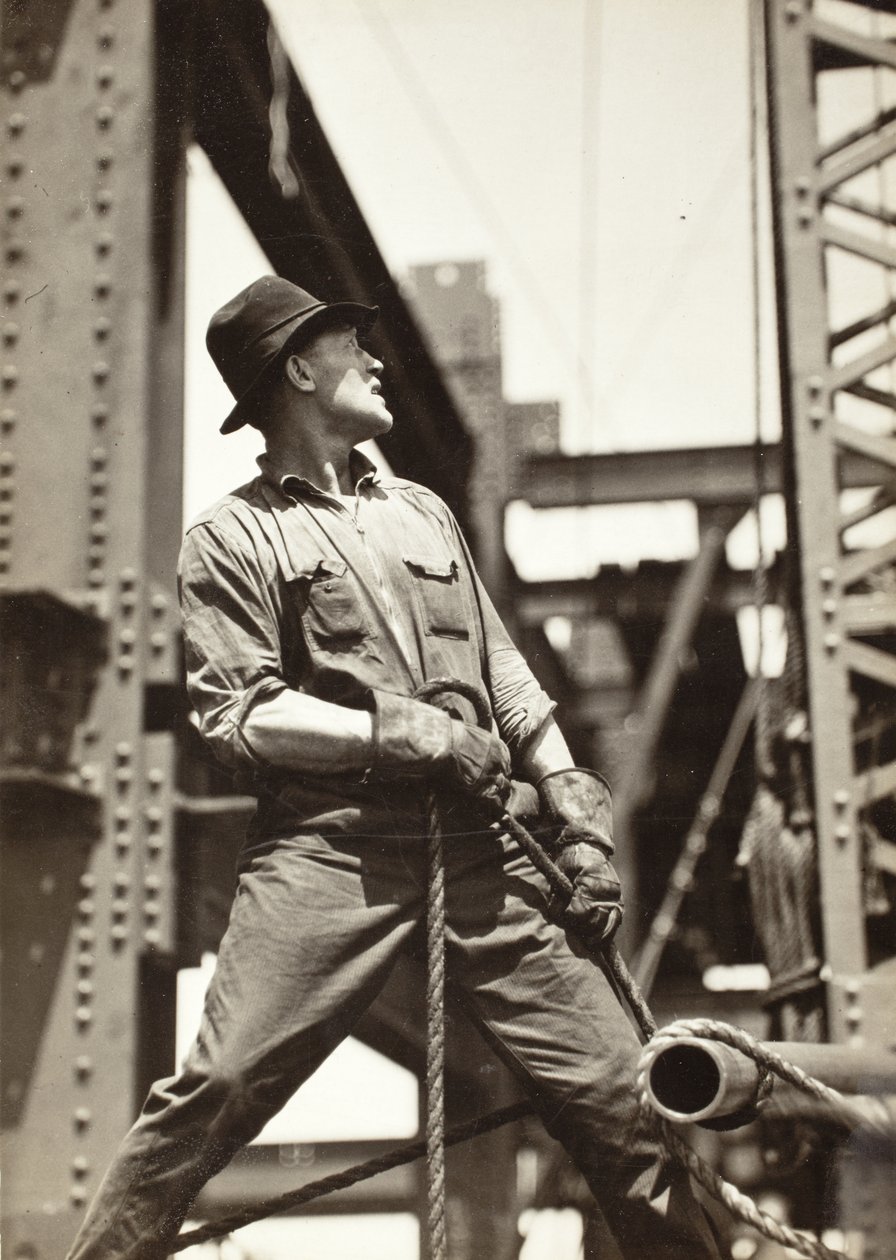 Gruista en el Empire State Building de Lewis Wickes Hine