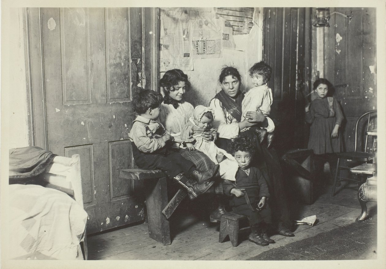 Familia italiana, Chicago de Lewis Wickes Hine