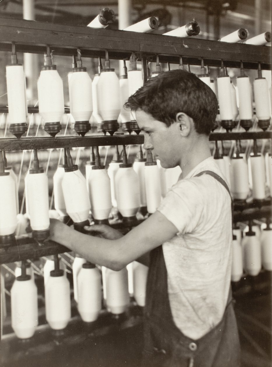 King Philip - Sala de hilatura de mulas de Lewis Wickes Hine