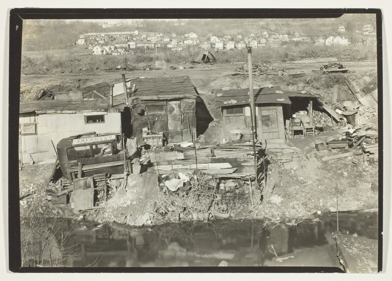 Barrio de "Out-Of-Works" en Patterson, Nueva Jersey de Lewis Wickes Hine