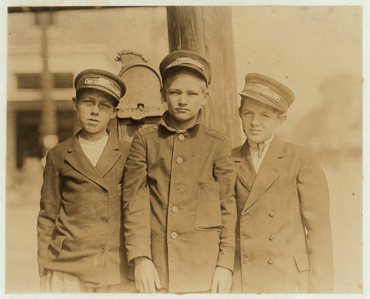 Mensajeros en Jacksonville, Florida, 1913 de Lewis Wickes Hine