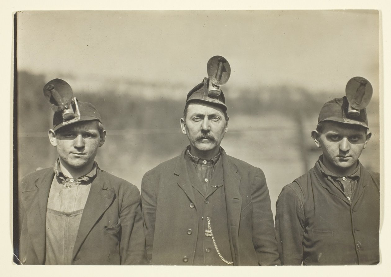 Old Timers, Mineros de Pensilvania, (Virginia Occidental) de Lewis Wickes Hine