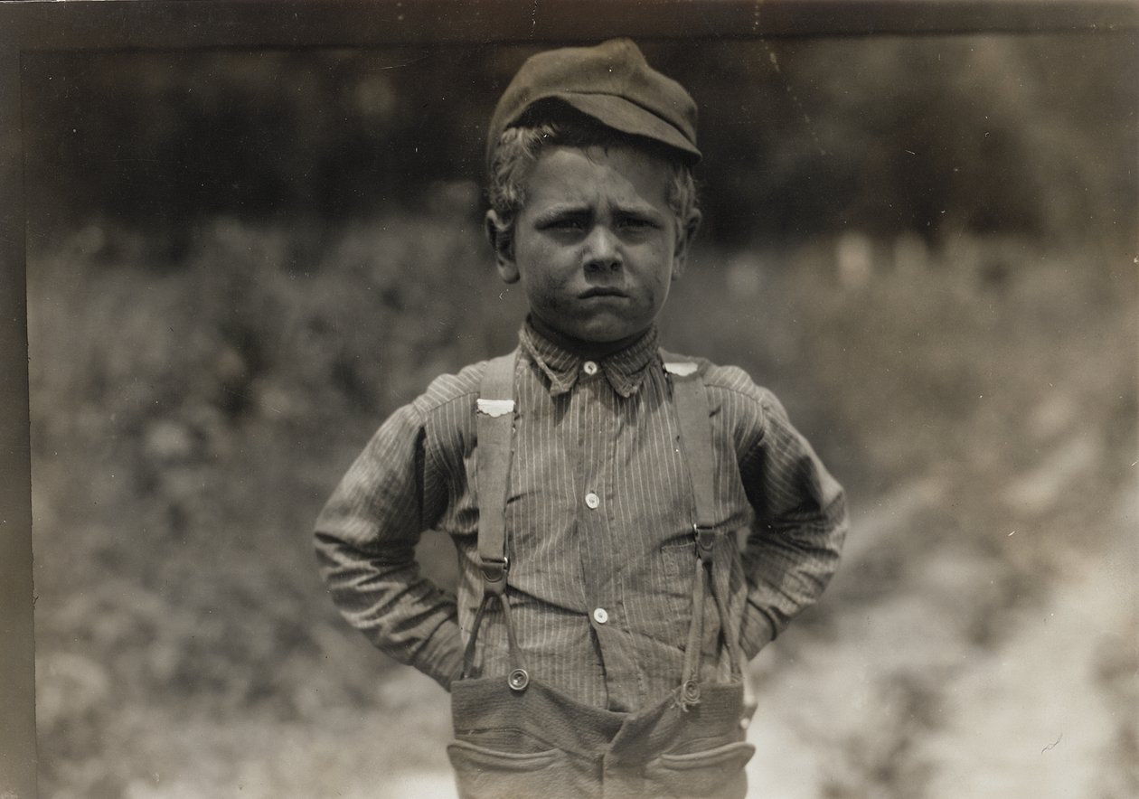 Trabajador agrícola rural, Nueva Inglaterra de Lewis Wickes Hine