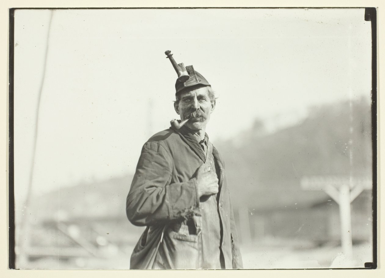 Minero galés, mina de Virginia Occidental de Lewis Wickes Hine