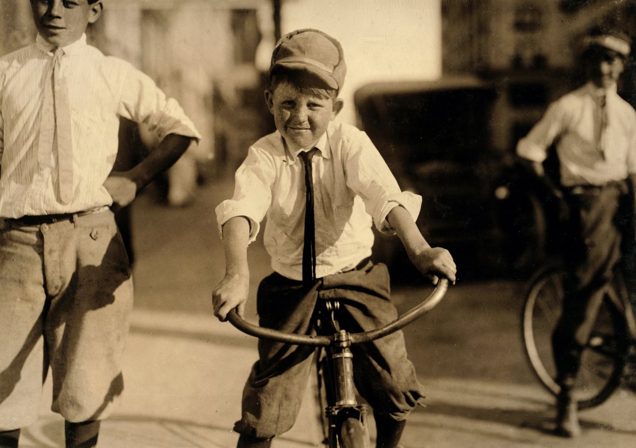 Chicos mensajeros de Western Union, Houston, Texas, 1913 de Lewis Wickes Hine