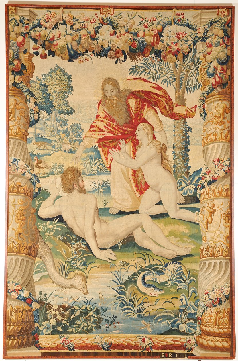 Tapiz de Adán y Eva, c. 1650-1660 de Leyniers Workshop