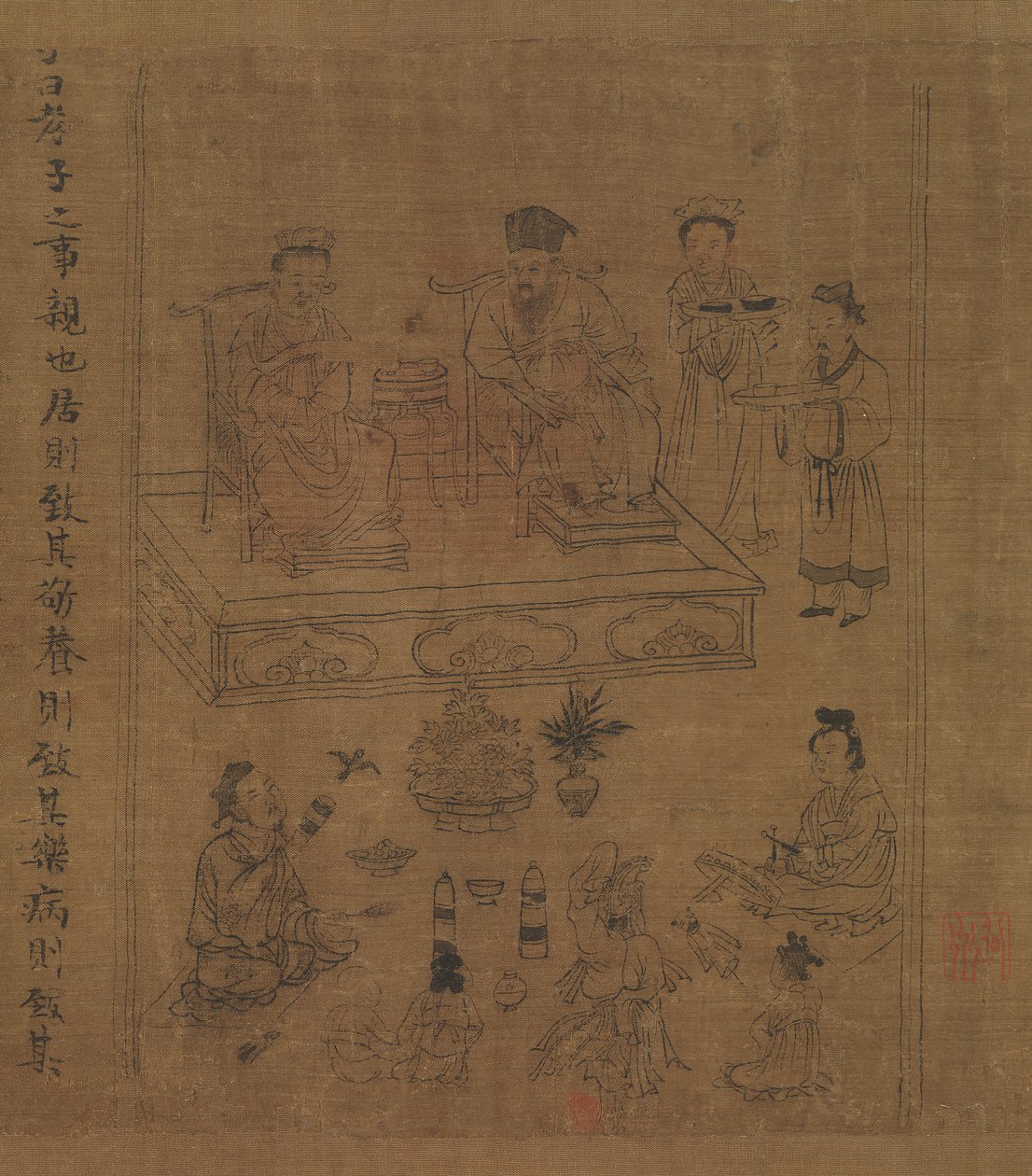 El Clásico de la Piedad Filial, ca. 1085 de Li Gonglin