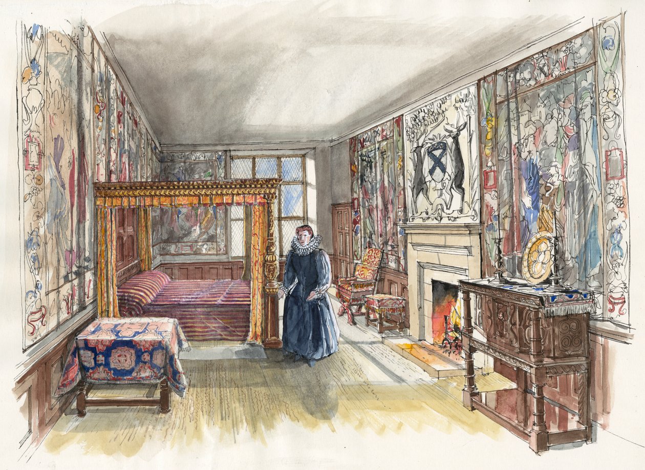 Hardwick Old Hall, 1601, c2000-2010 de Liam Wales