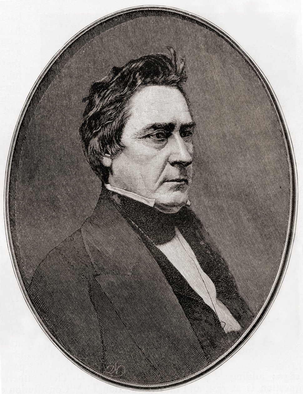 David Rice Atchison, de The Century Magazine, publicado 1887 (grabado) de Unbekannt Unbekannt