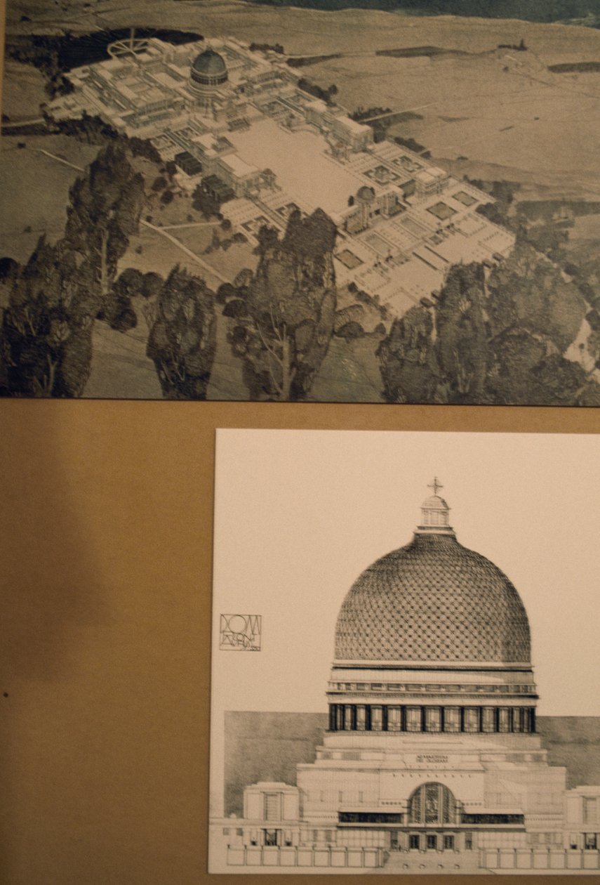 Dibujo preliminar para el palacio papal en Tierra Santa de Unbekannt Unbekannt