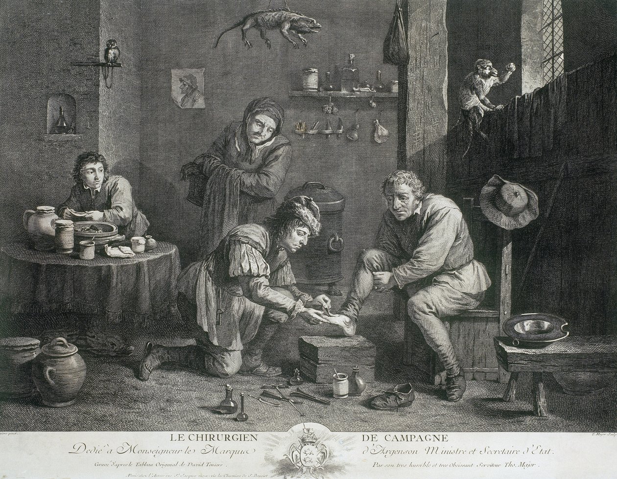 El cirujano rural, c 1747 de Unbekannt Unbekannt