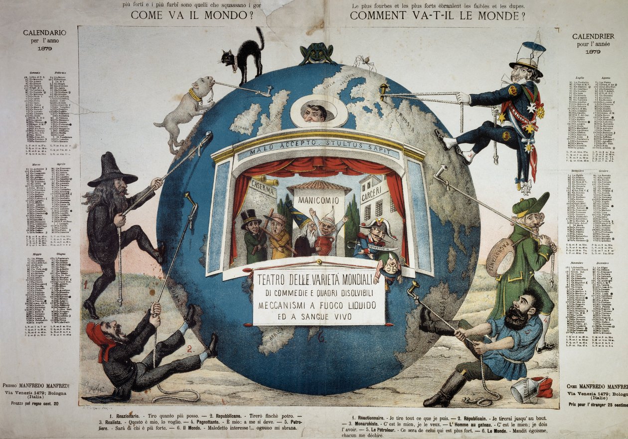 Cómo va el mundo, calendario para el año 1879, Italia de Unbekannt Unbekannt