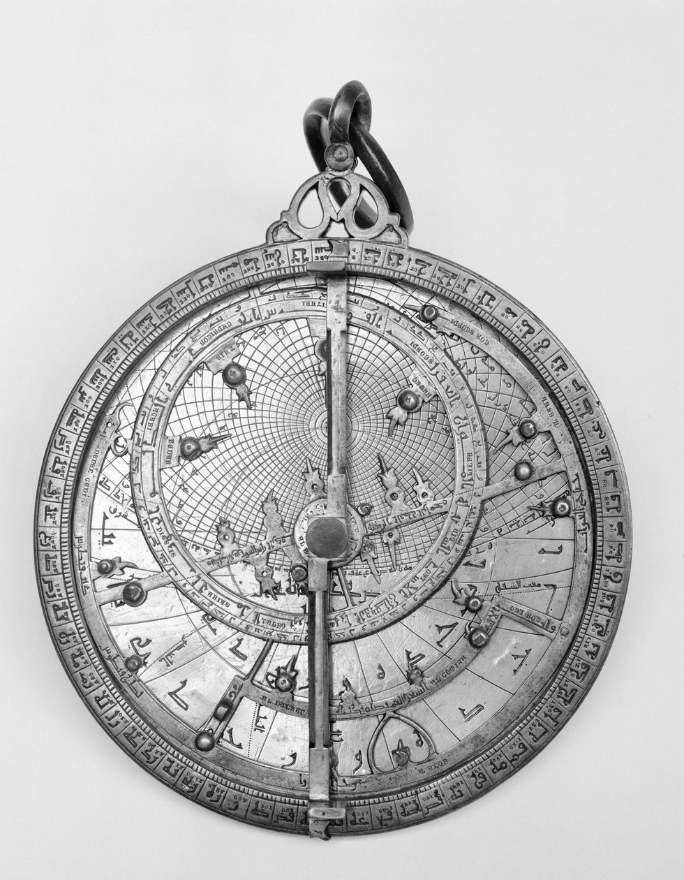 Astrolabio planisférico islámico, c 1650 de Unbekannt Unbekannt