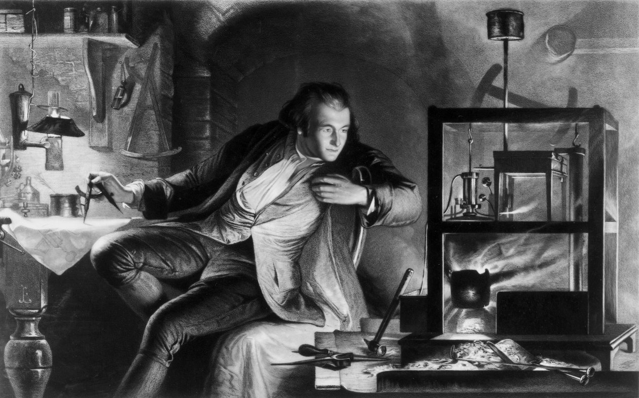 James Watt, ingeniero británico, de joven, c 1769 de Unbekannt Unbekannt