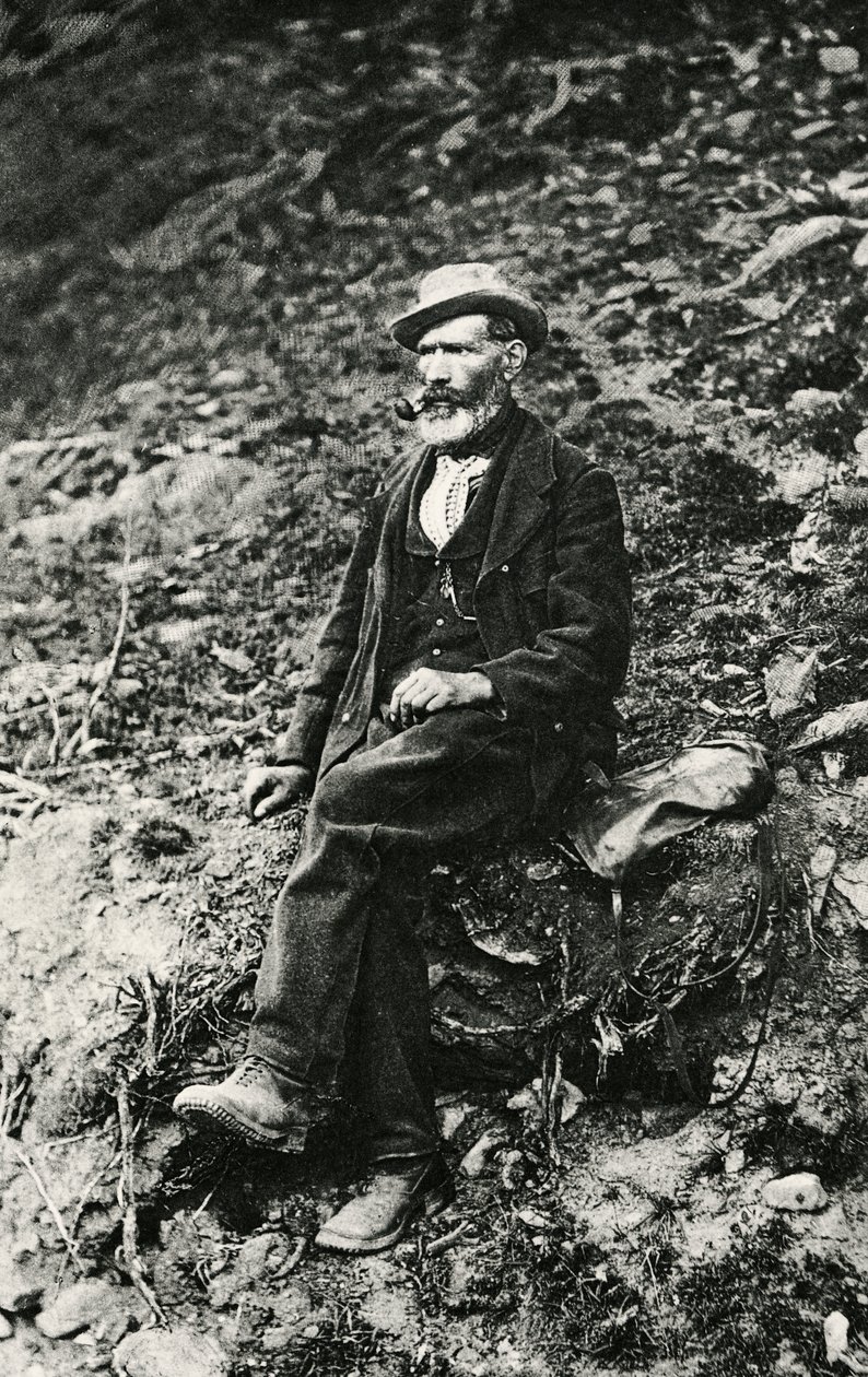 Jean-Antoine Carrel (1829-1890 Valtournenche), montañero del Valle de Aosta, quien hizo el primer ascenso a la cumbre del Matterhorn desde el lado italiano, 16 de agosto de Unbekannt Unbekannt