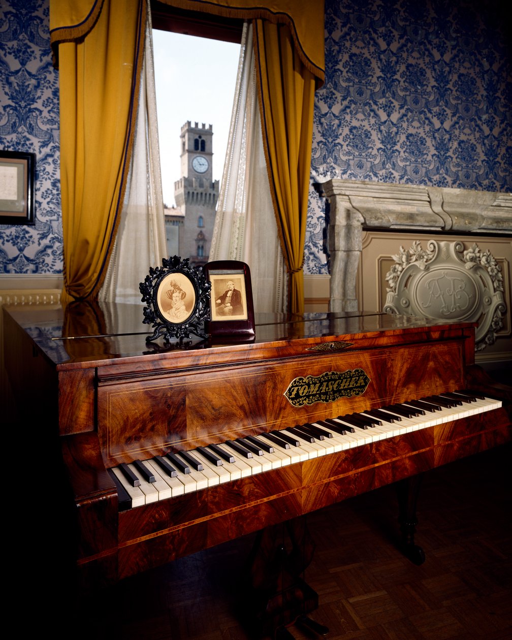 Piano en la sala de estar del Palazzo Barezzi, Busseto, Región de Emilia-Romaña, Italia de Unbekannt Unbekannt