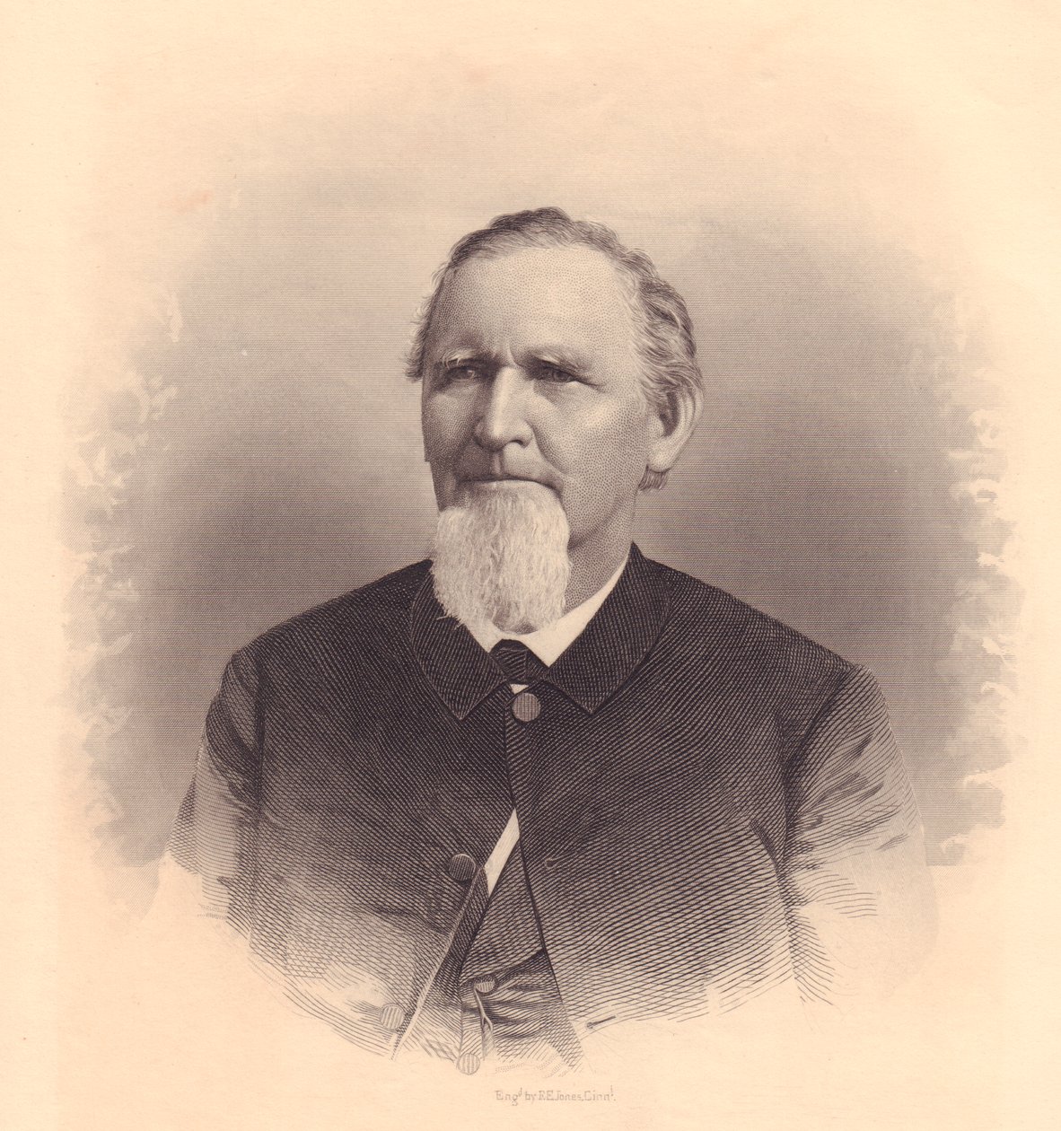 Retrato del clérigo metodista estadounidense John L Smith, grabado por FE Jones de Unbekannt Unbekannt