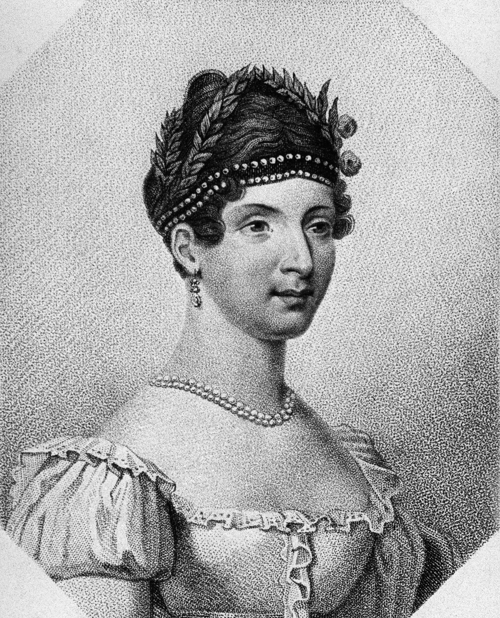 Retrato de Angelica Catalani, soprano italiana, grabado de Unbekannt Unbekannt