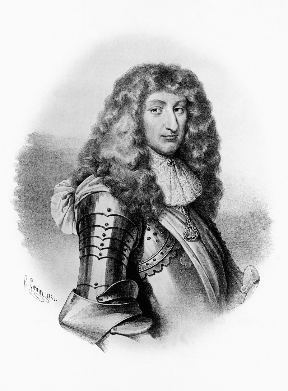 Retrato de Carlos Manuel II, Duque de Saboya, grabado de Unbekannt Unbekannt