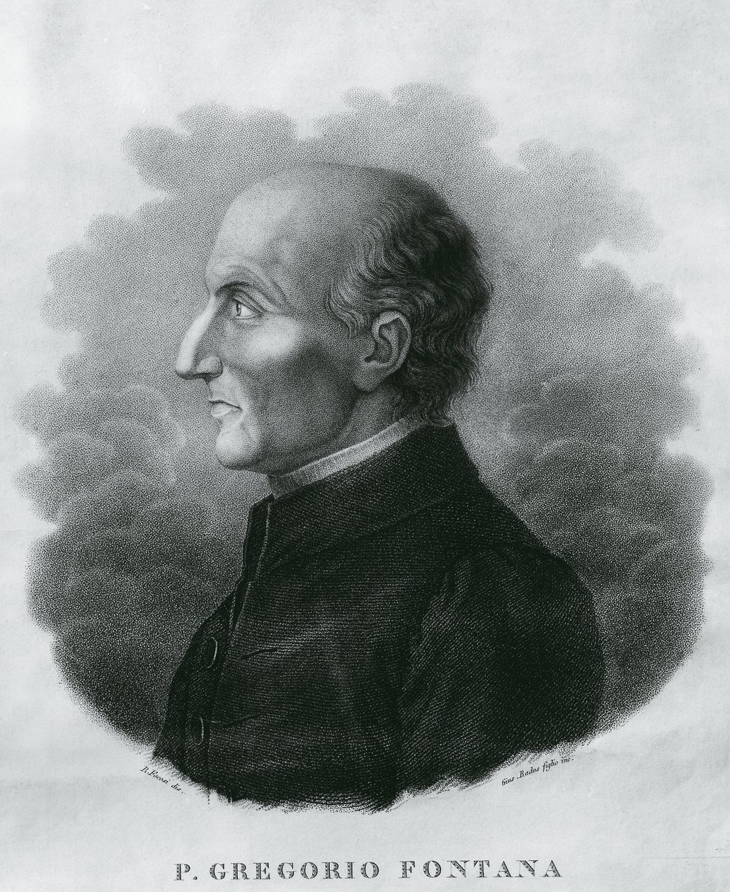 Retrato de Gregorio Fontana (1735-1803), matemático italiano, grabado de Unbekannt Unbekannt