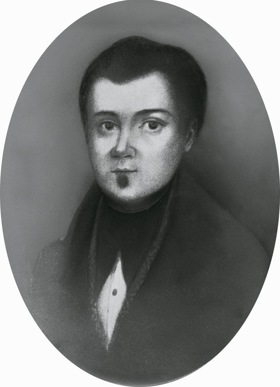 Retrato de Jacopo Ruffini (1805-1833), médico y patriota italiano, grabado de Unbekannt Unbekannt