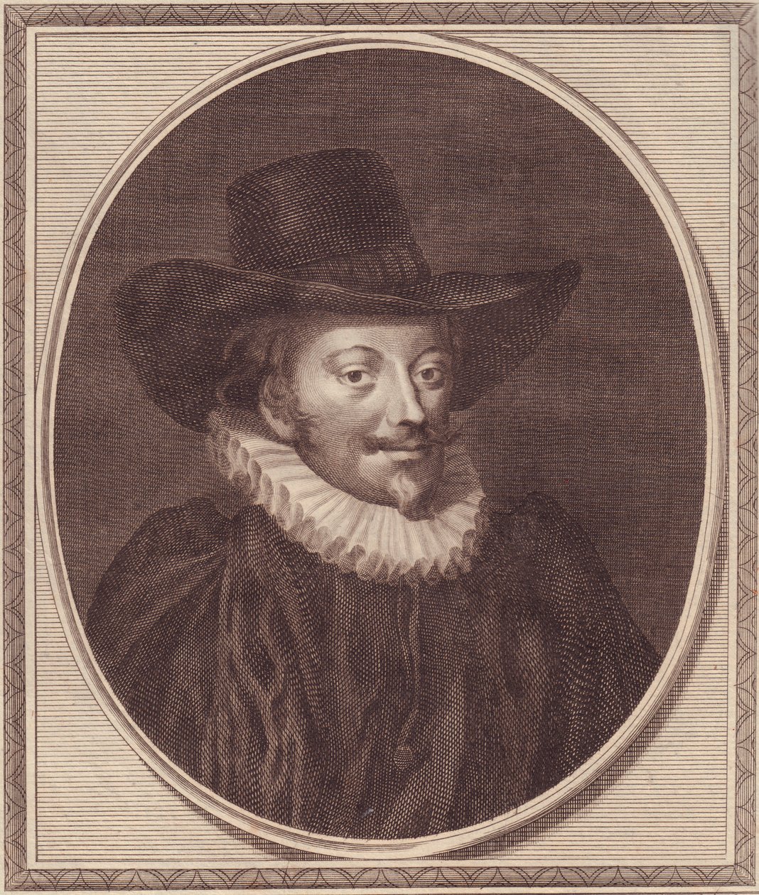 Retrato de John Williams (1582-1650), Arzobispo de York, grabado en cobre por John Goldar (1729-1795) de Unbekannt Unbekannt