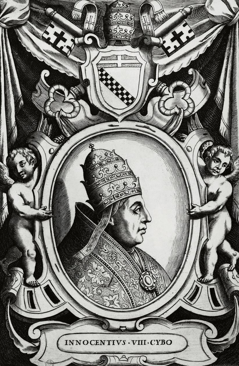 Retrato del Papa Inocencio VIII (Giovanni Battista Cybo) de Unbekannt Unbekannt