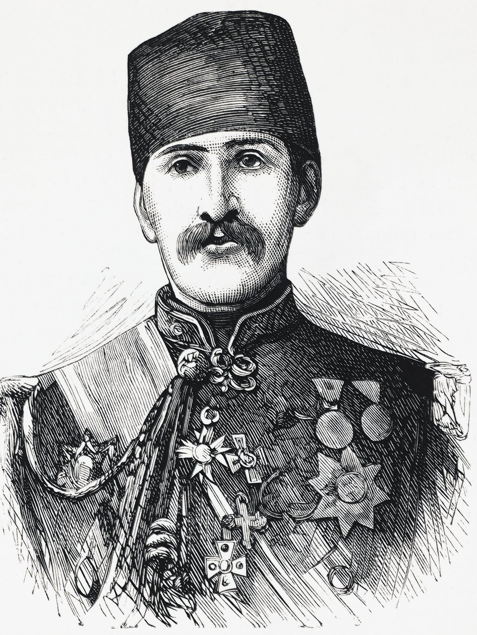 Retrato de Reuff Pasha, Ministro de Guerra del Imperio Otomano de Unbekannt Unbekannt
