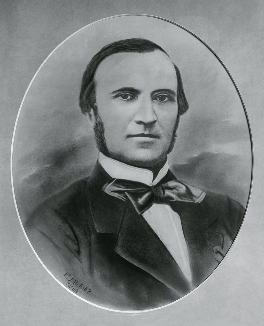 Retrato de Severino Grattoni (1815-1876), arquitecto e ingeniero italiano, grabado de Unbekannt Unbekannt