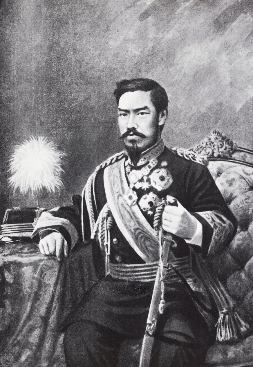 Retrato del emperador japonés Meiji (Mutsuhito) de Unbekannt Unbekannt