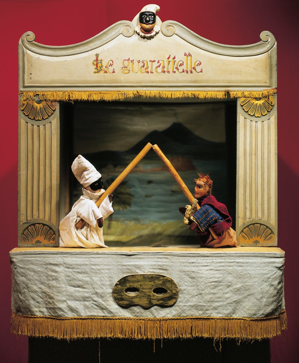 Punch (Pulcinella) y Pasquale Terremoto, marionetas del teatro Maria Imperatrice Guarattelle, Nápoles, Italia (foto) de Unbekannt Unbekannt