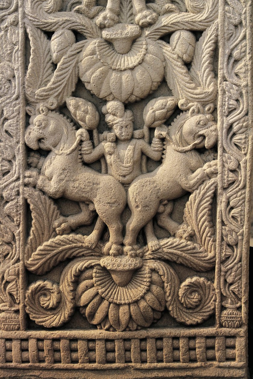 Relieve en la entrada occidental, Gran Estupa, Sanchi (Lista del Patrimonio Mundial de la UNESCO) de Unbekannt Unbekannt