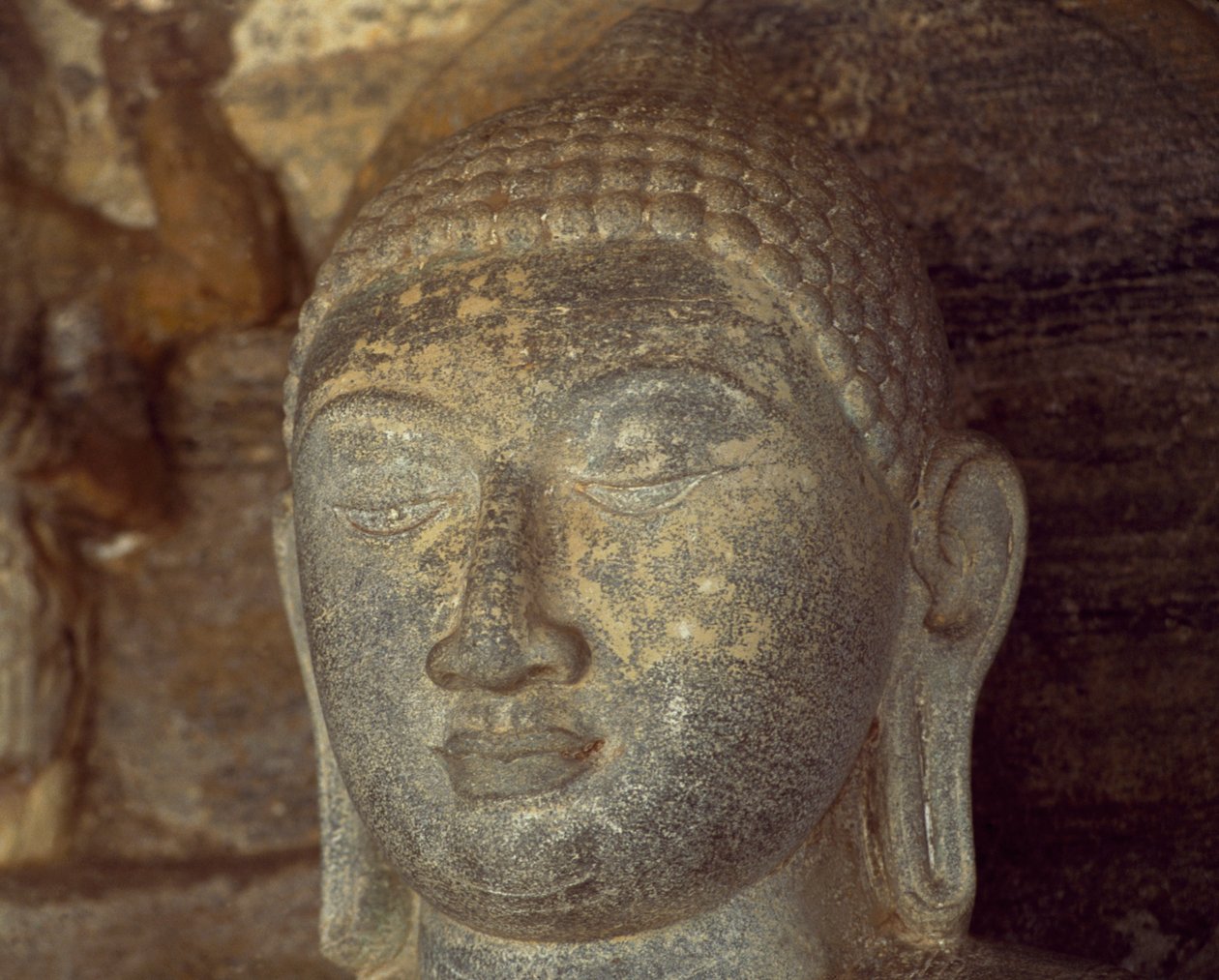 Sri Lanka, Polonnaruwa, detalle de la estatua de Buda de Gal Vihara (Lista del Patrimonio Mundial de la UNESCO) de Unbekannt Unbekannt