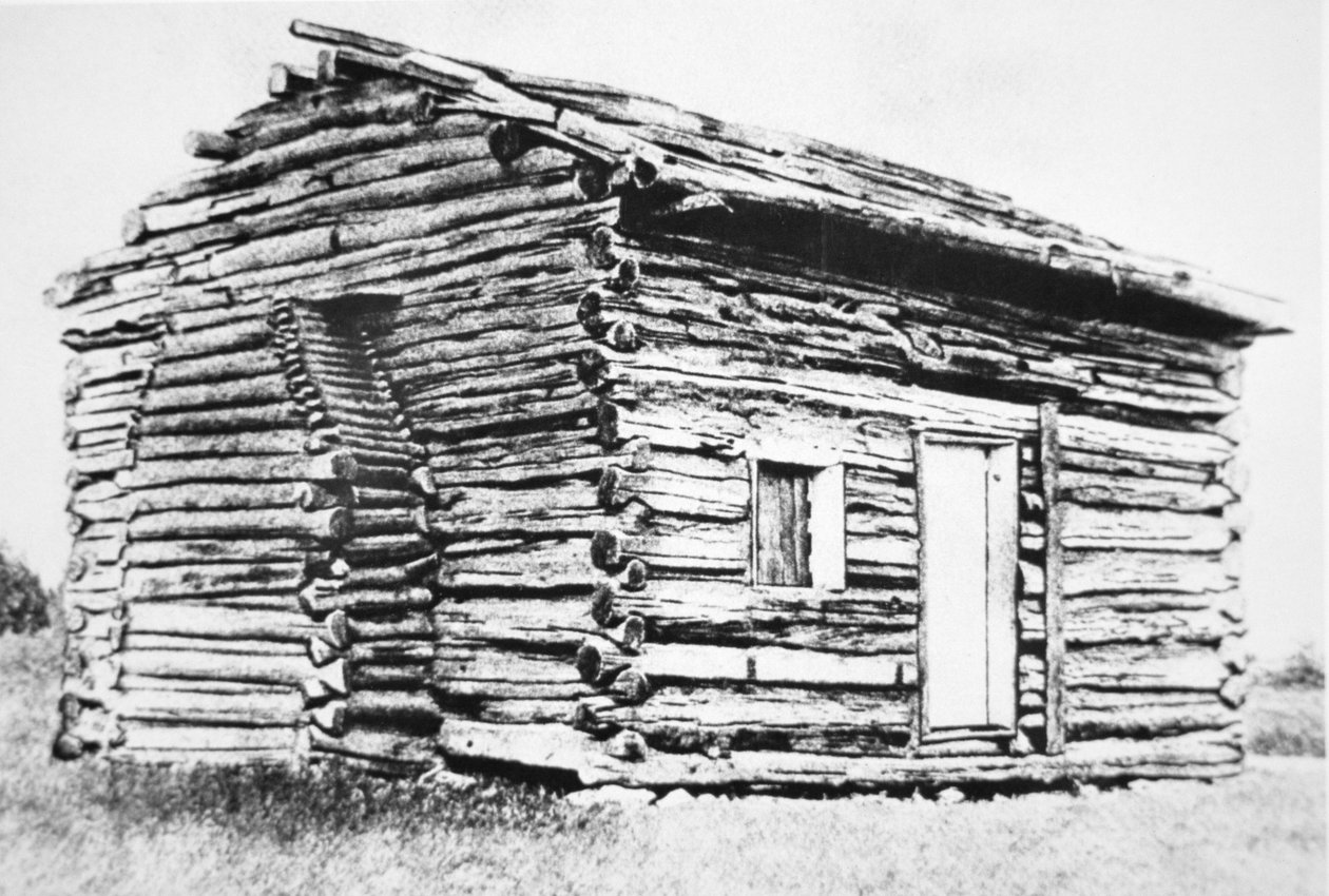La cabaña de troncos en la que nació Abraham Lincoln de Unbekannt Unbekannt
