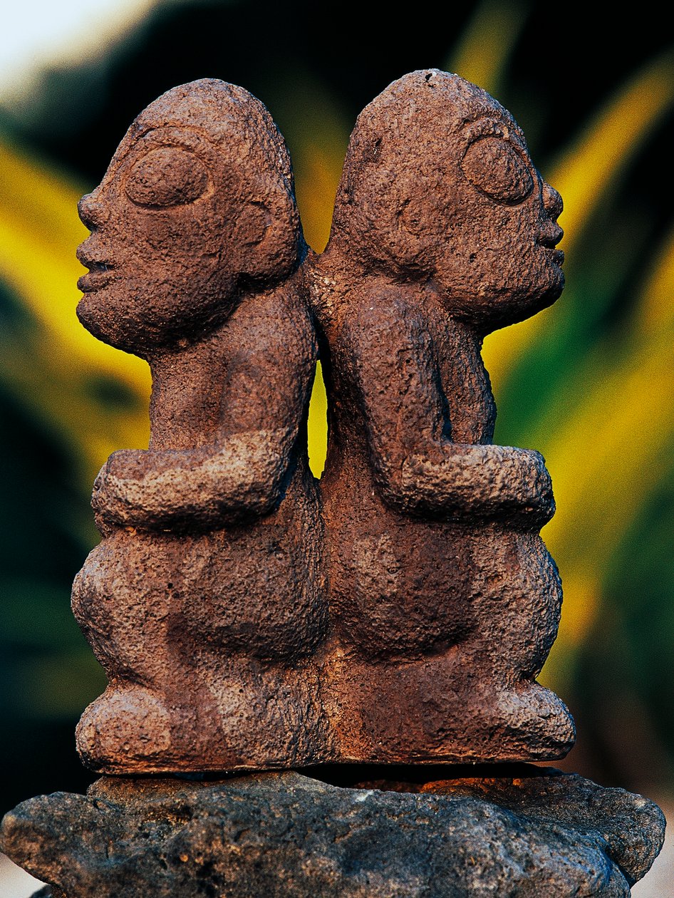 Dioses Tiki, Islas Marquesas, Polinesia Francesa (territorio de ultramar de la República Francesa) de Unbekannt Unbekannt