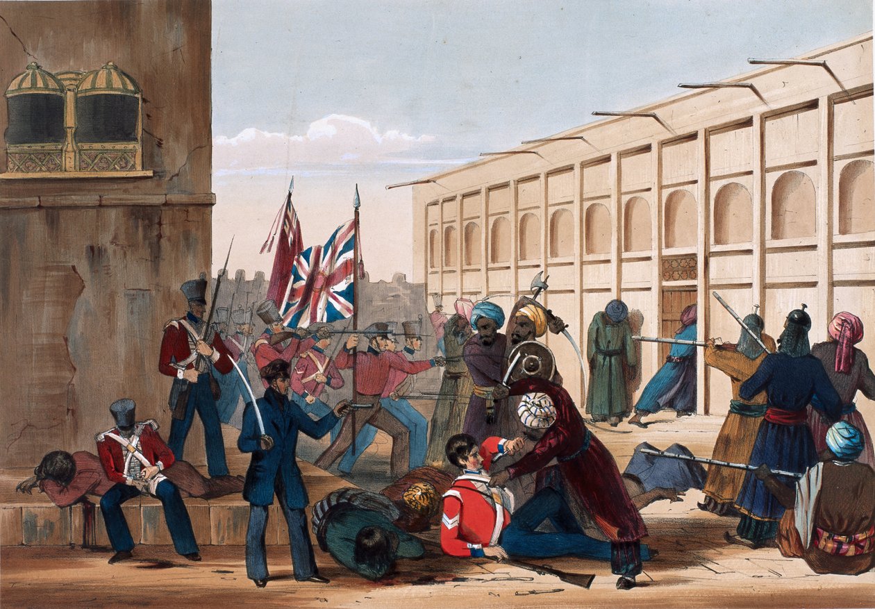 Asalto de Khelat, las tropas entrando en el Zenana, 13 de noviembre de 1839, de 
