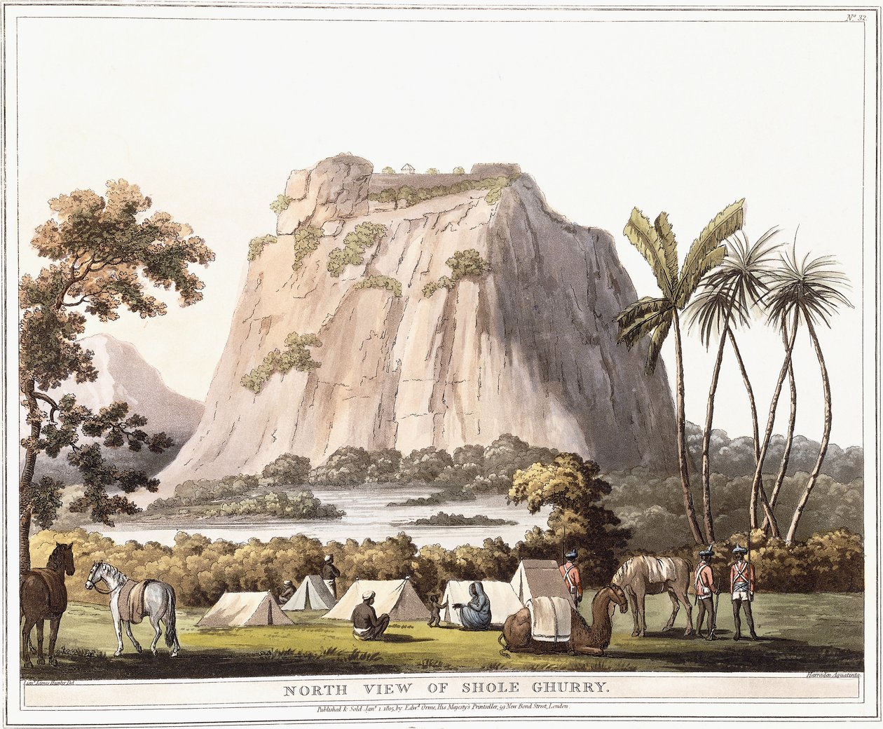 Vista Norte de Shole Ghurry, 1805 de Lieutenant James Hunter