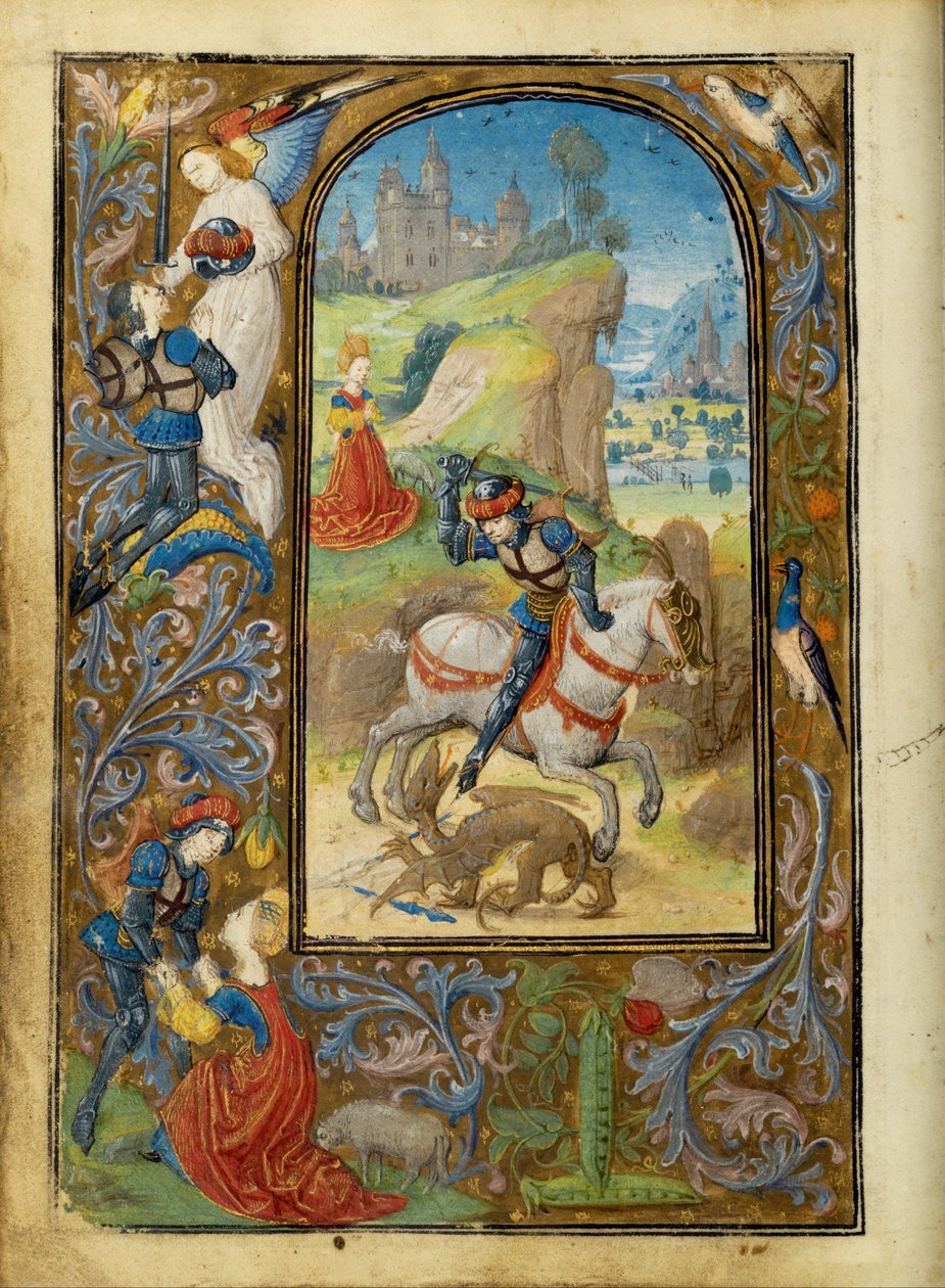 San Jorge y el dragón de Lieven van Lathem
