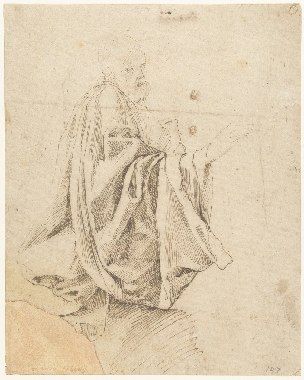 Estudio para una figura arrodillada de Lieven Mehus