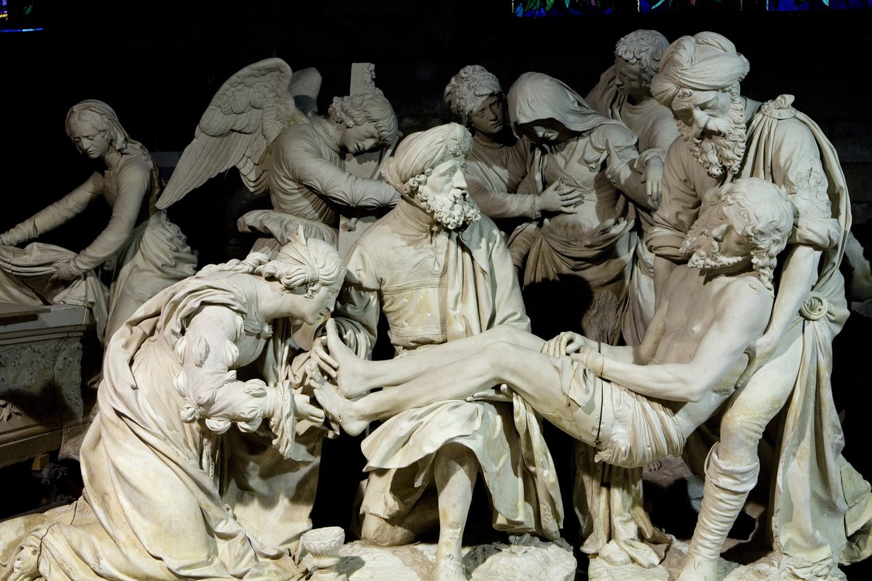 El entierro y el desmayo de la Virgen de Ligier Richier
